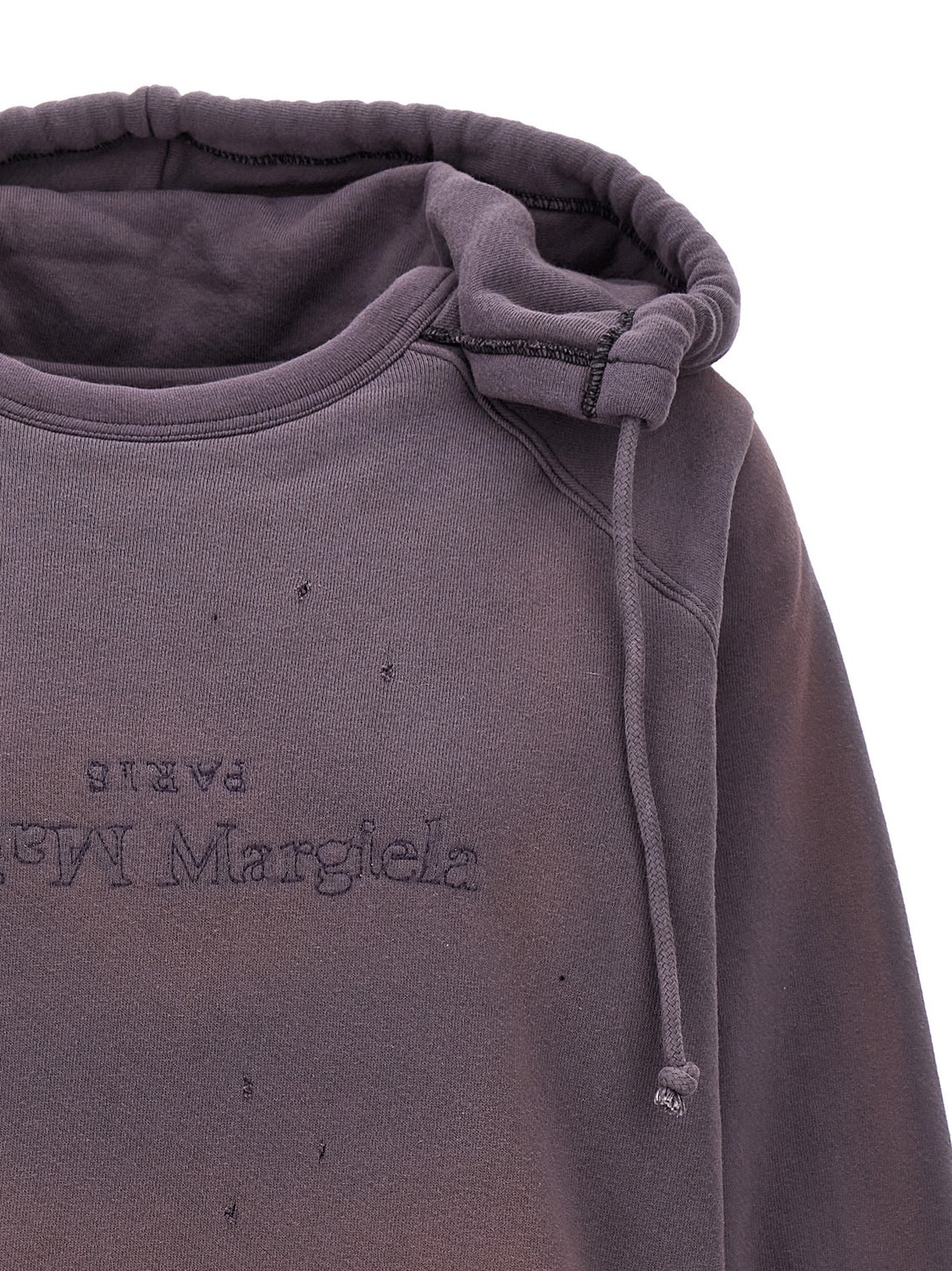 Худи с перевернутым логотипом MAISON MARGIELA, фиолетовый — фото 3