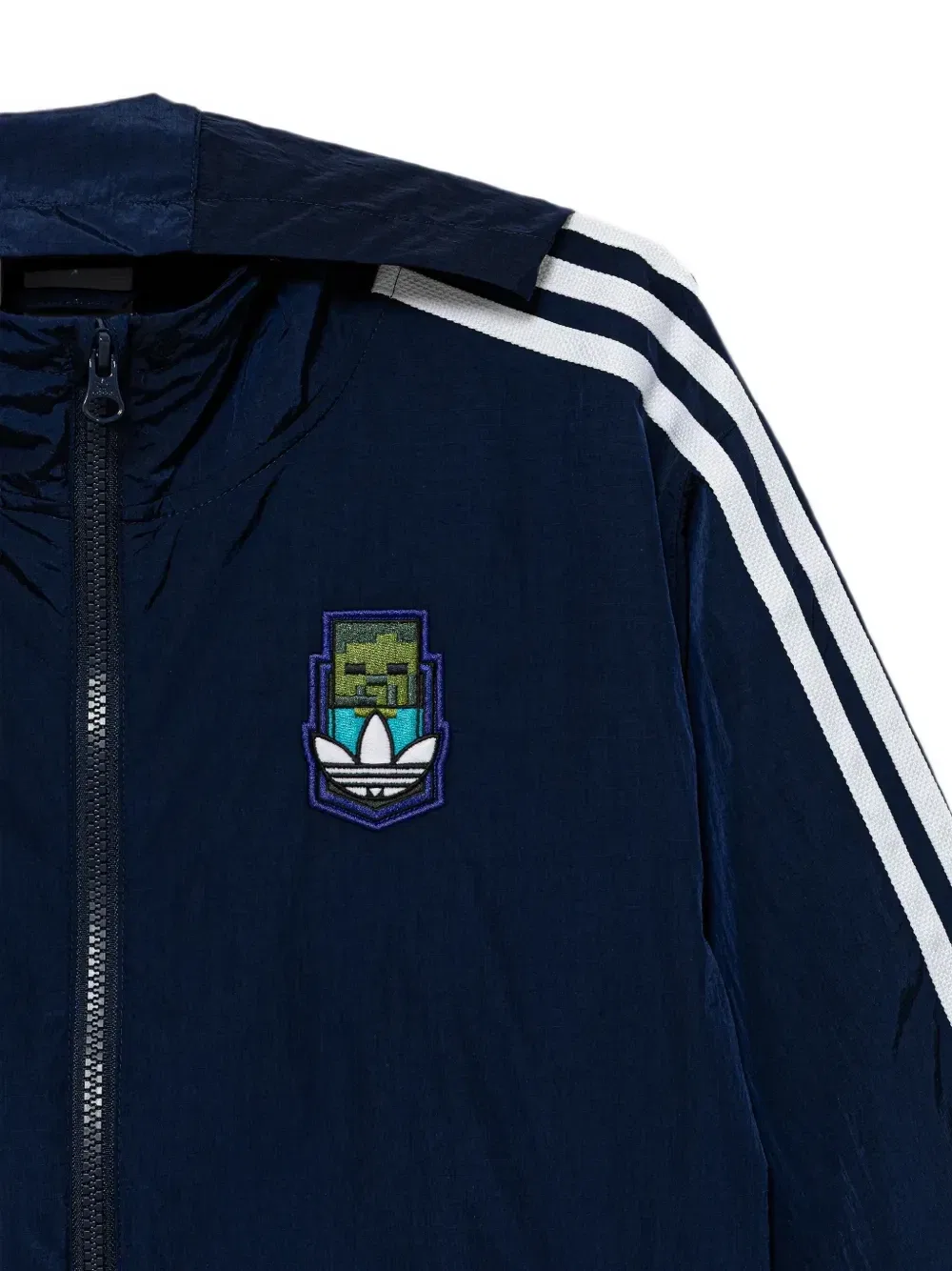 Графическая куртка Minecraft Adidas Kids, синий — фото 3