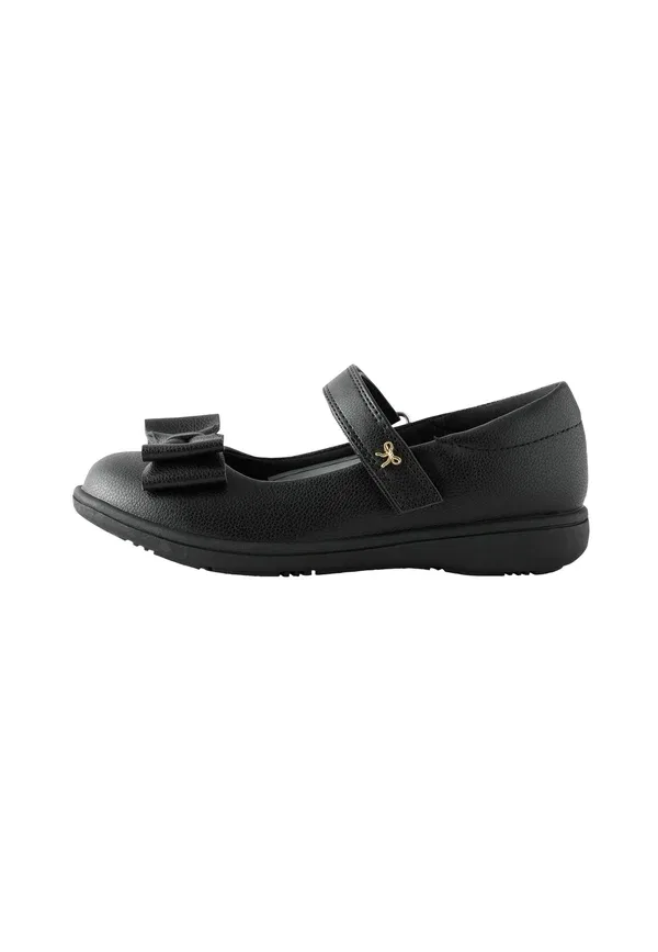 Туфли с бантом Wide fit Next black matt, черный
