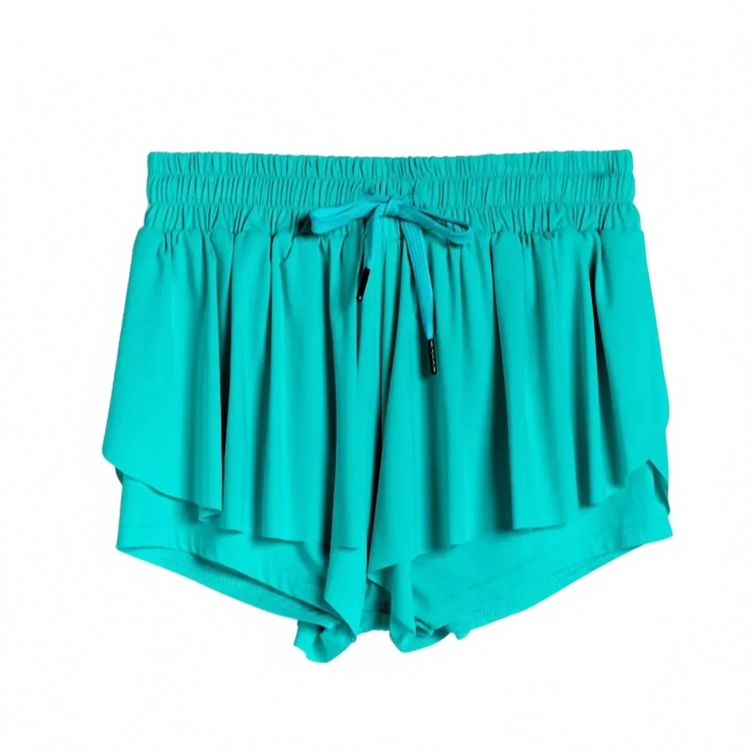 Детские шорты для девочек с принтом Butterfly Tractr, Turquoise