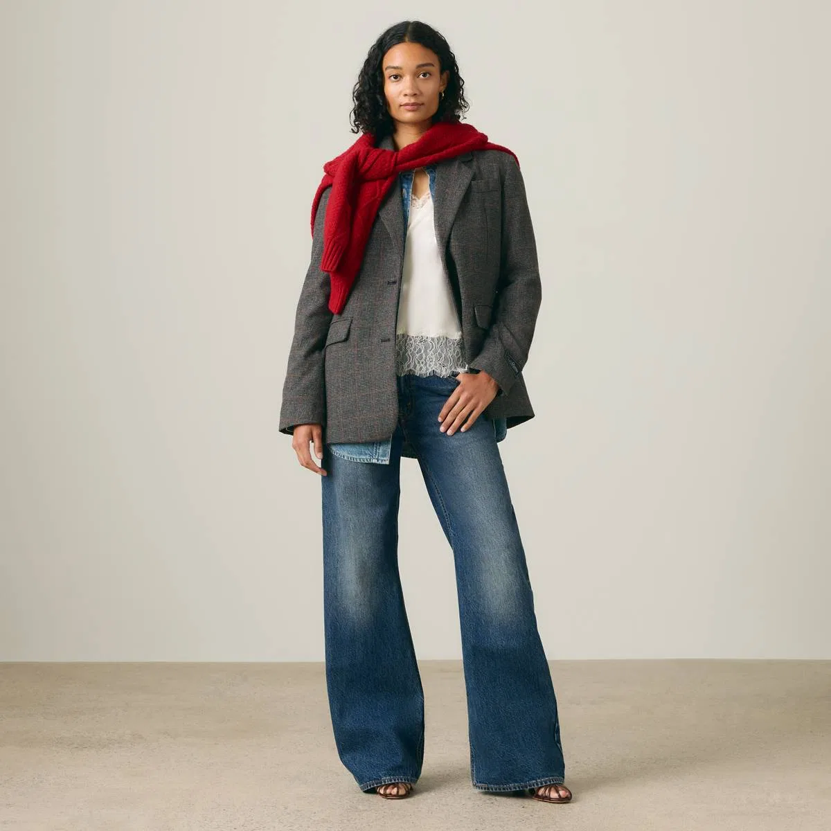 Свободный блейзер Luna Levi's, Luna Glen Plaid As Sample - Multi-Color — фото 2
