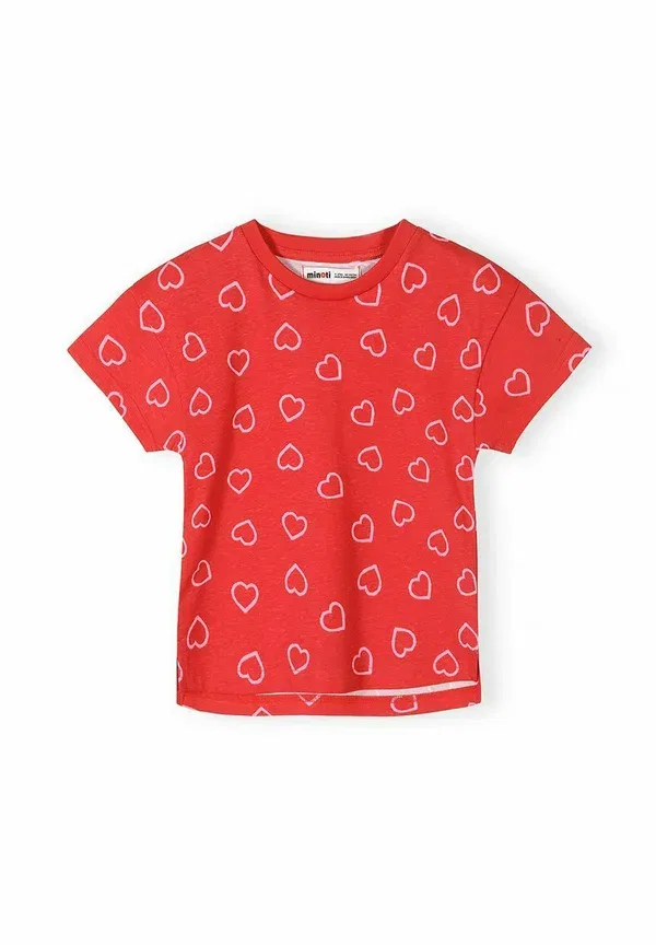 Футболка хлопковая 5 pack short sleeve tee Minoti, White, Navy, Red, белый/красный/темно-синий — фото 2