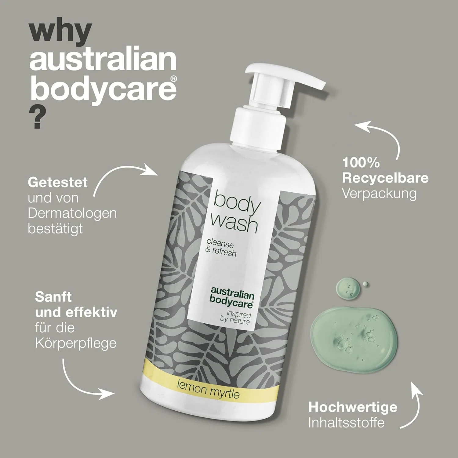 Гель для душа с маслом чайного дерева Australian Bodycare, 500 мл, Зеленый — фото 4