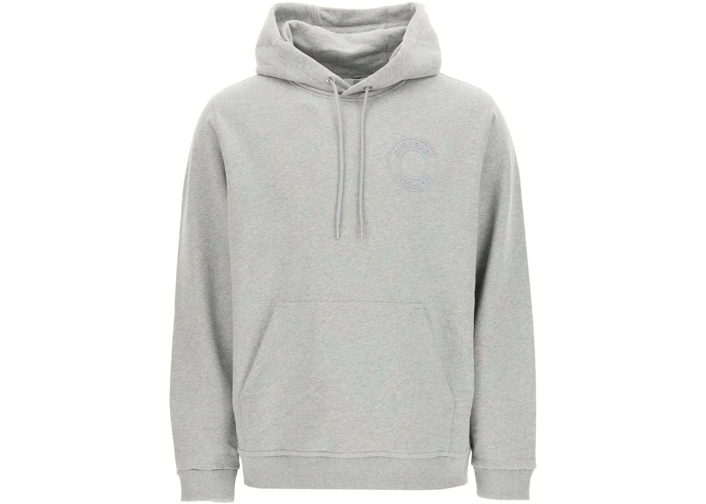 Мужской худи с вышивкой-аппликацией Burberry, Pale Grey Melange