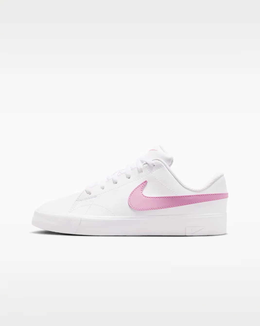 Кроссовки для детей постарше Nike Tennis Essential, White/White/Pink Rise