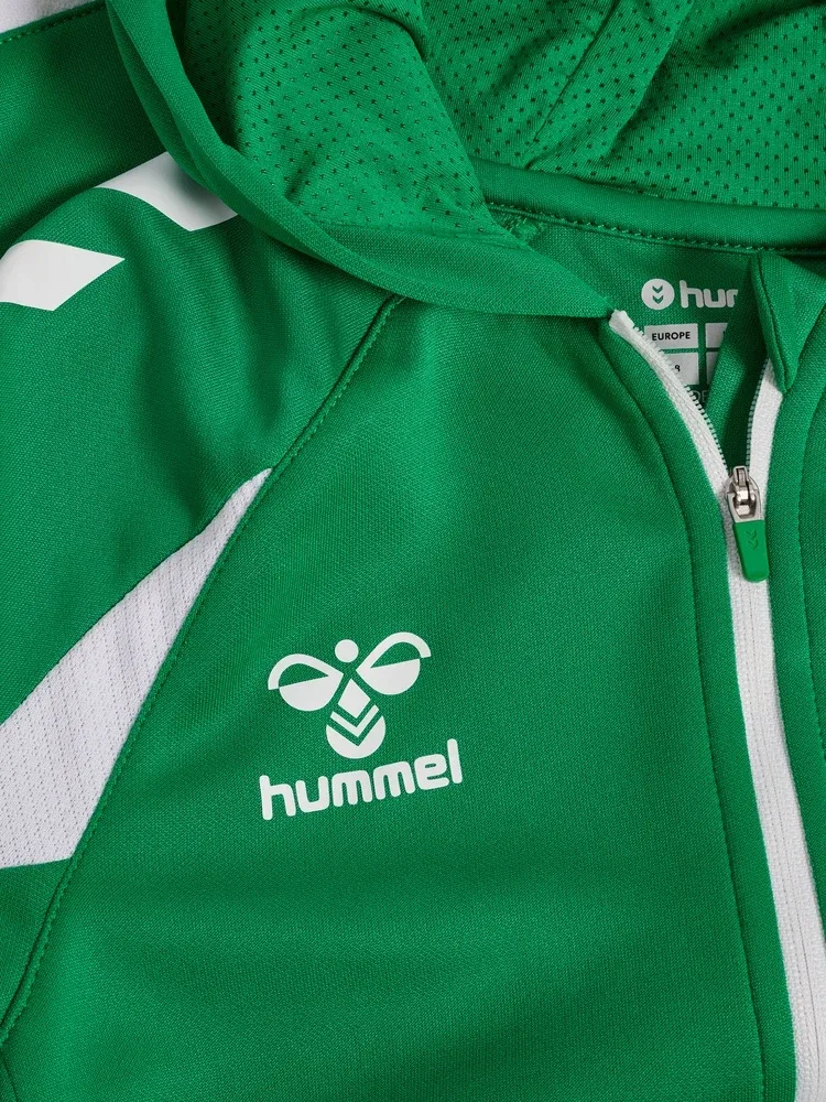 Детская тренировочная куртка на молнии Core 2.0 Zip Hoodie Hummel, зеленый — фото 3