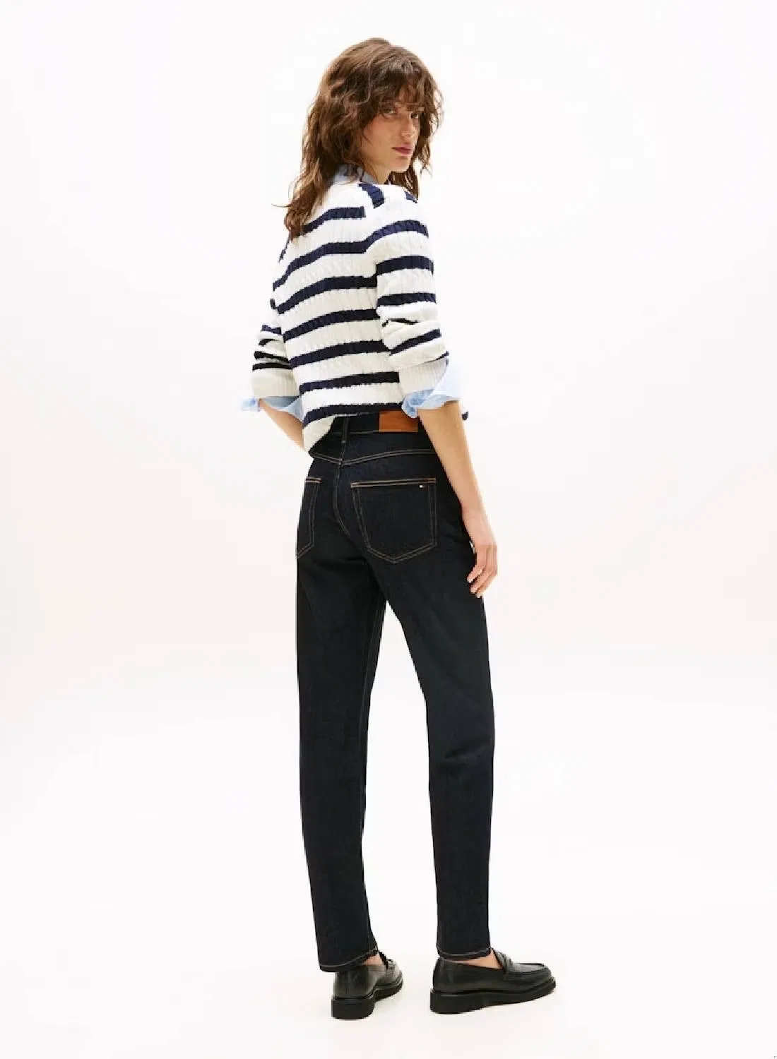 Джинсы классические прямые Mid rise classic straight Tommy Hilfiger, синий — фото 2