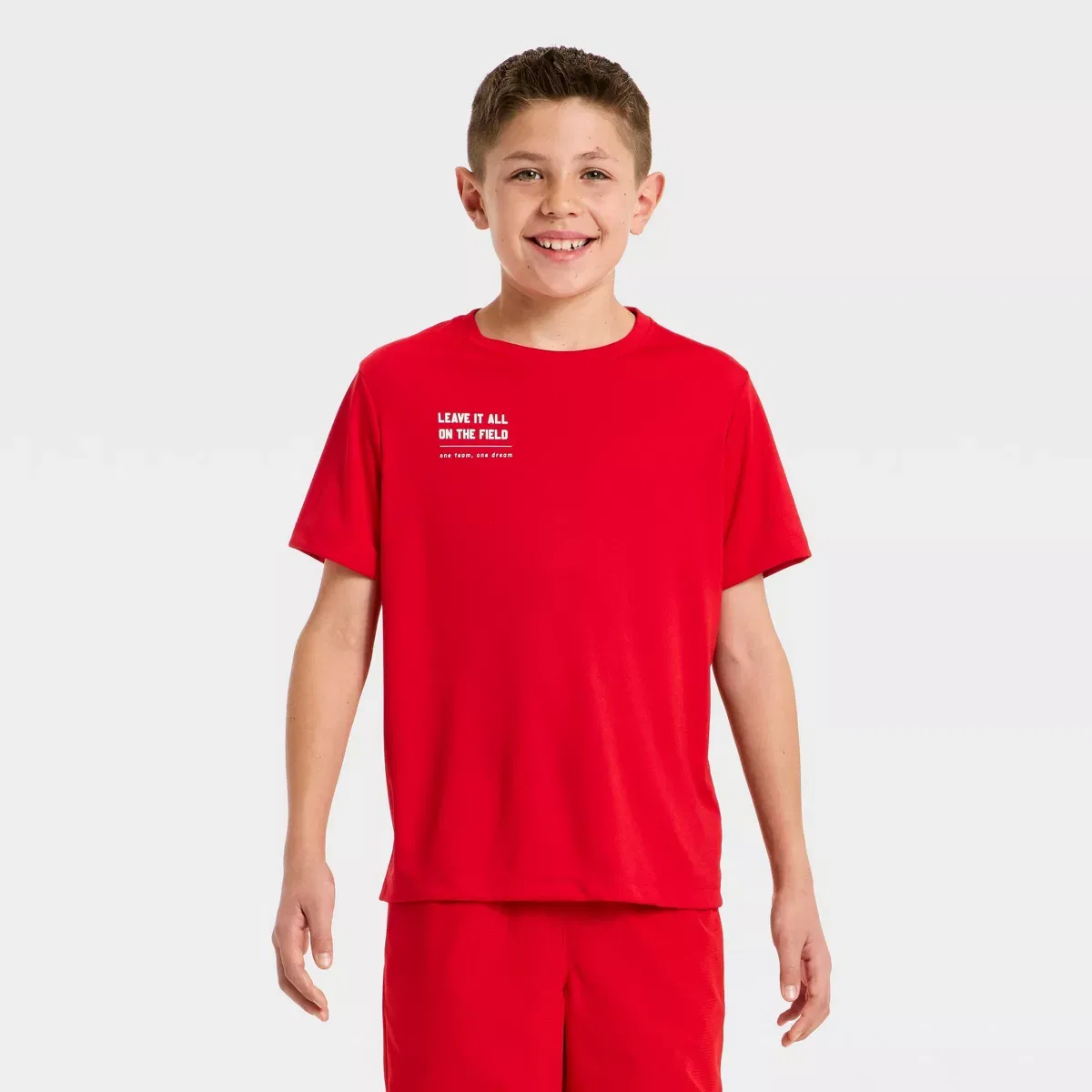 Детская футболка с принтом All in Motion KIDS PERFORMANCE, Red