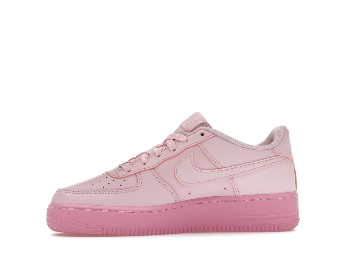 Детские кроссовки Lifestyle с цельнорозовым дизайном Nike Air Force 1 Low, Pink Foam/Pink Rise/Pink Foam — фото 3