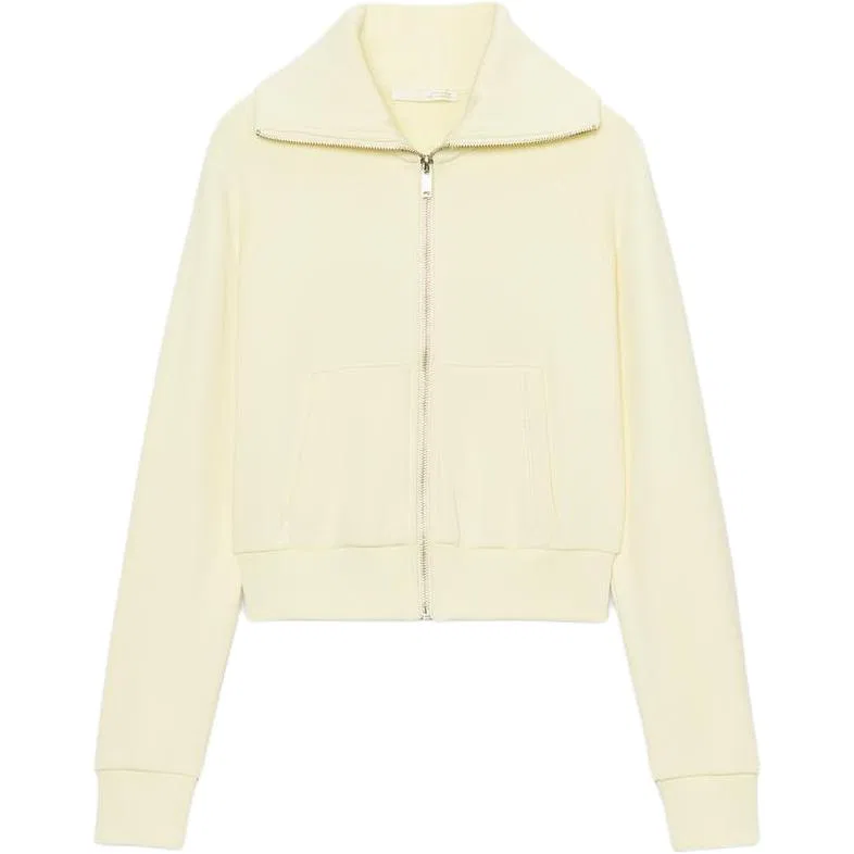Женская куртка с лацканами Yellow ZARA, Желтый