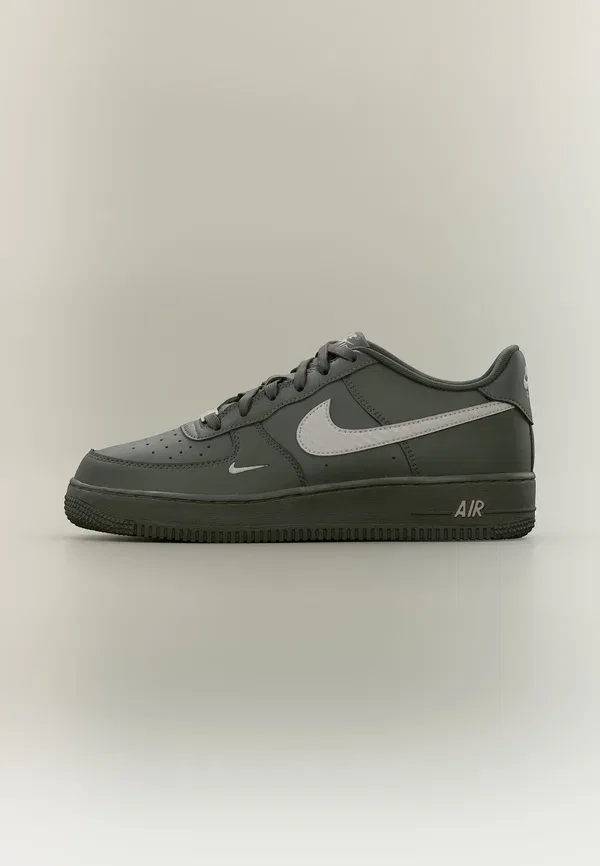 Кроссовки из экокожи Air force 1 ki tech unisex Nike Sportswort, newsprint/college grey Nike Sportswear, серый