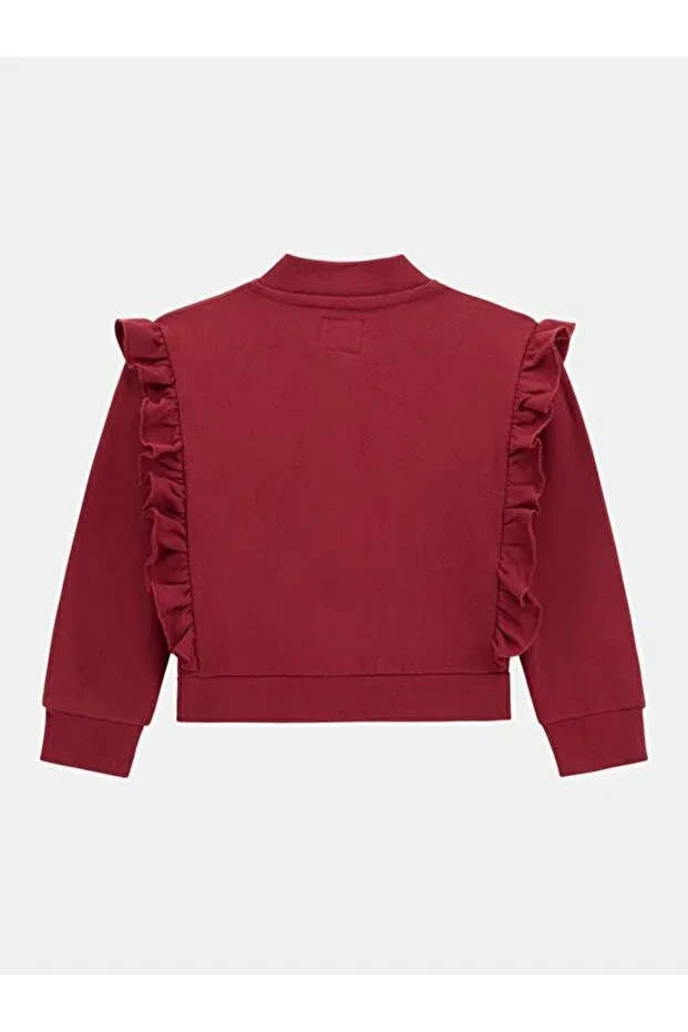 Детское худи для девочек из флиса с принтом Guess, Red — фото 2