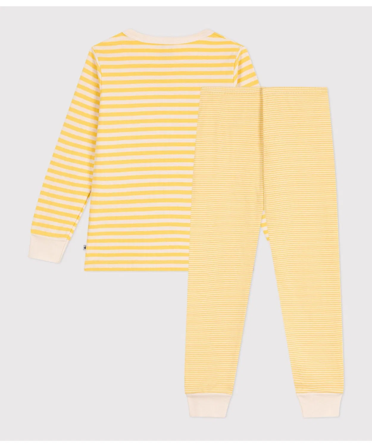 Детская длиннорукавная пижама PETIT BATEAU, Yellow — фото 3