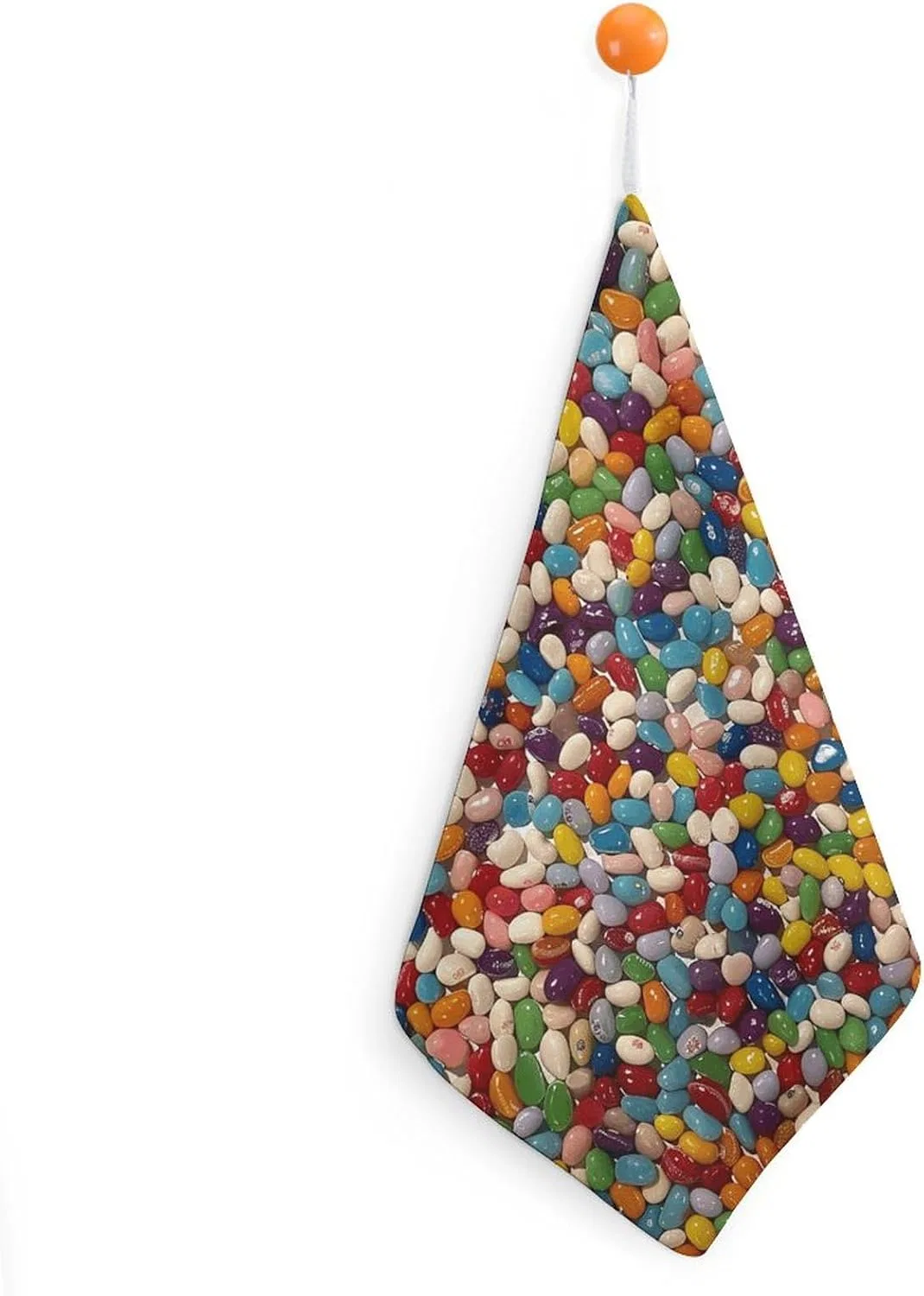 Мочалка для лица с принтом Jelly Beans, DWVTSLH, 1 шт, мультиколор