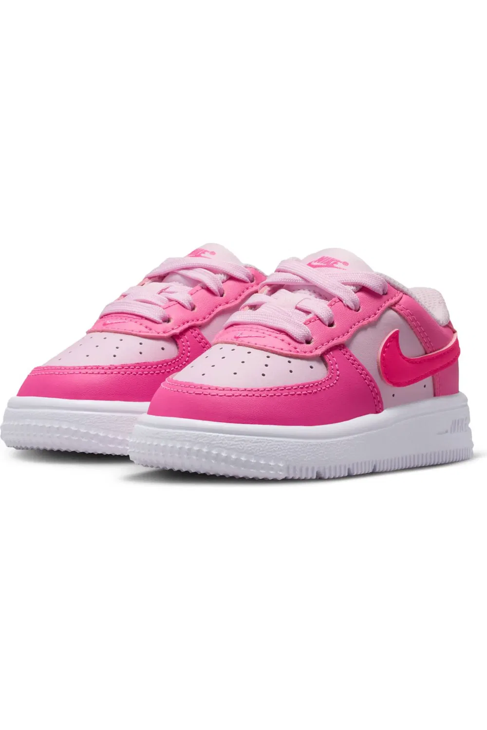 Детские кроссовки баскетбольные Air Force 1 Nike, Pinksicle/Pink Foam/White Hype — фото 2