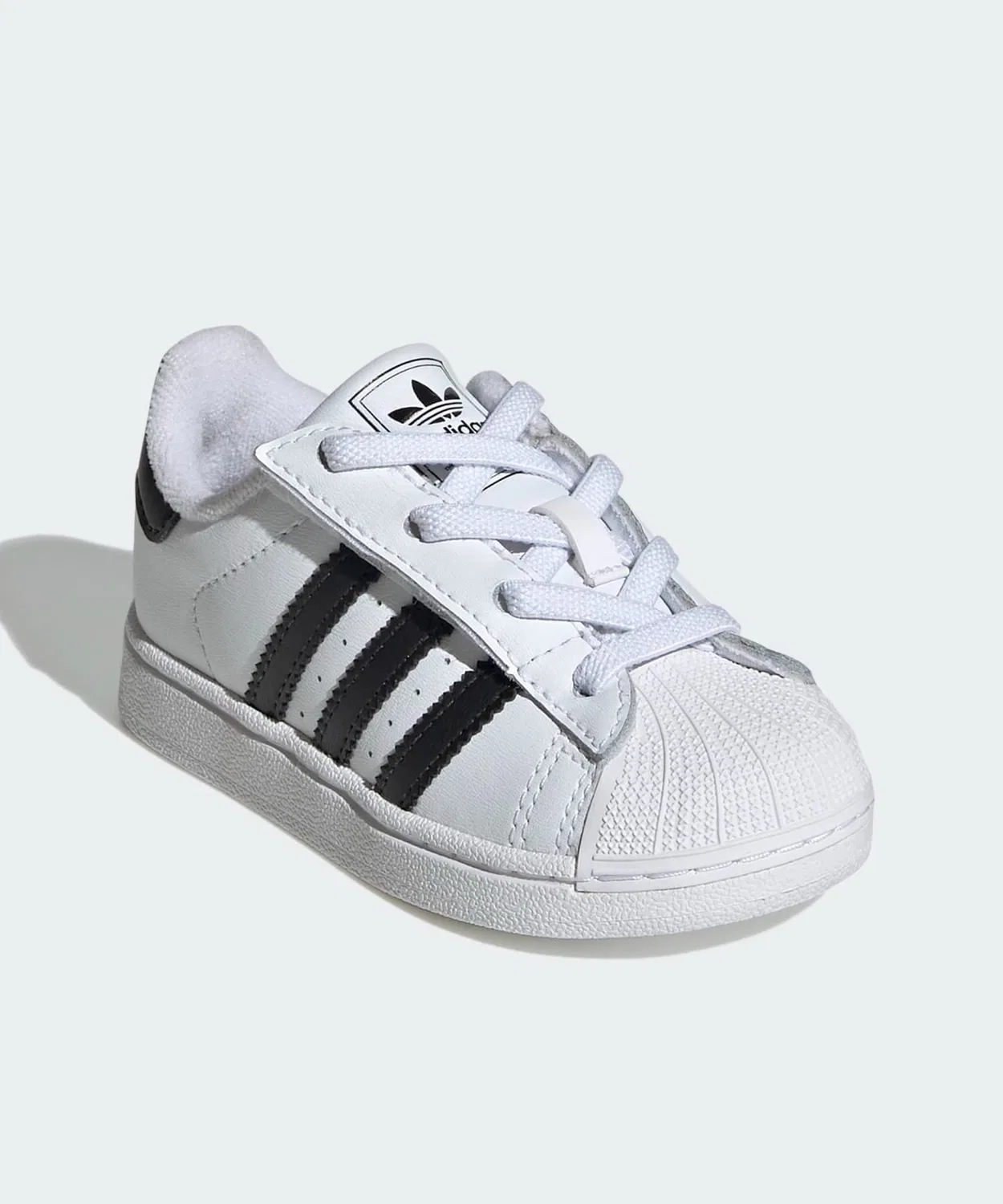 Детские кроссовки с липучкой Superstar II Comfort Closure Elastic Lace Adidas, Белый — фото 4