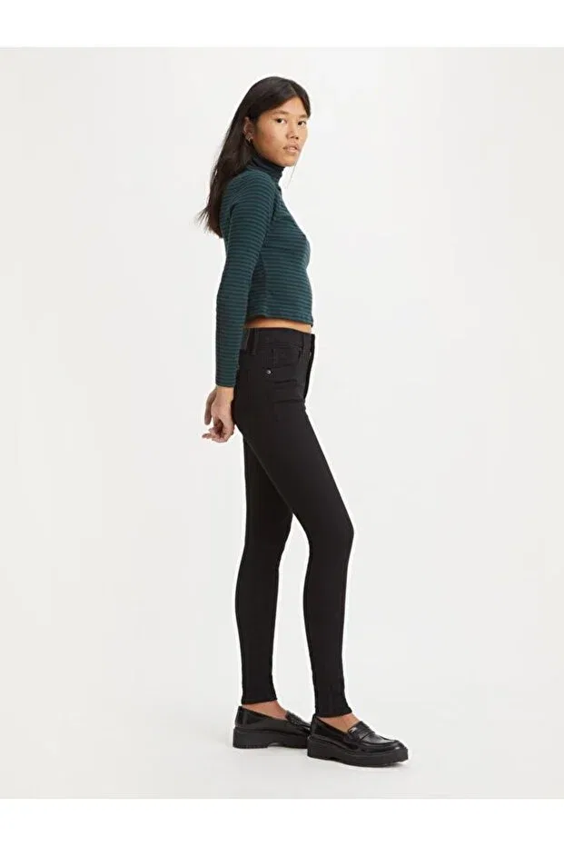 Женские джинсы скинни Mile High Super Skinny Levi'S, Black — фото 4