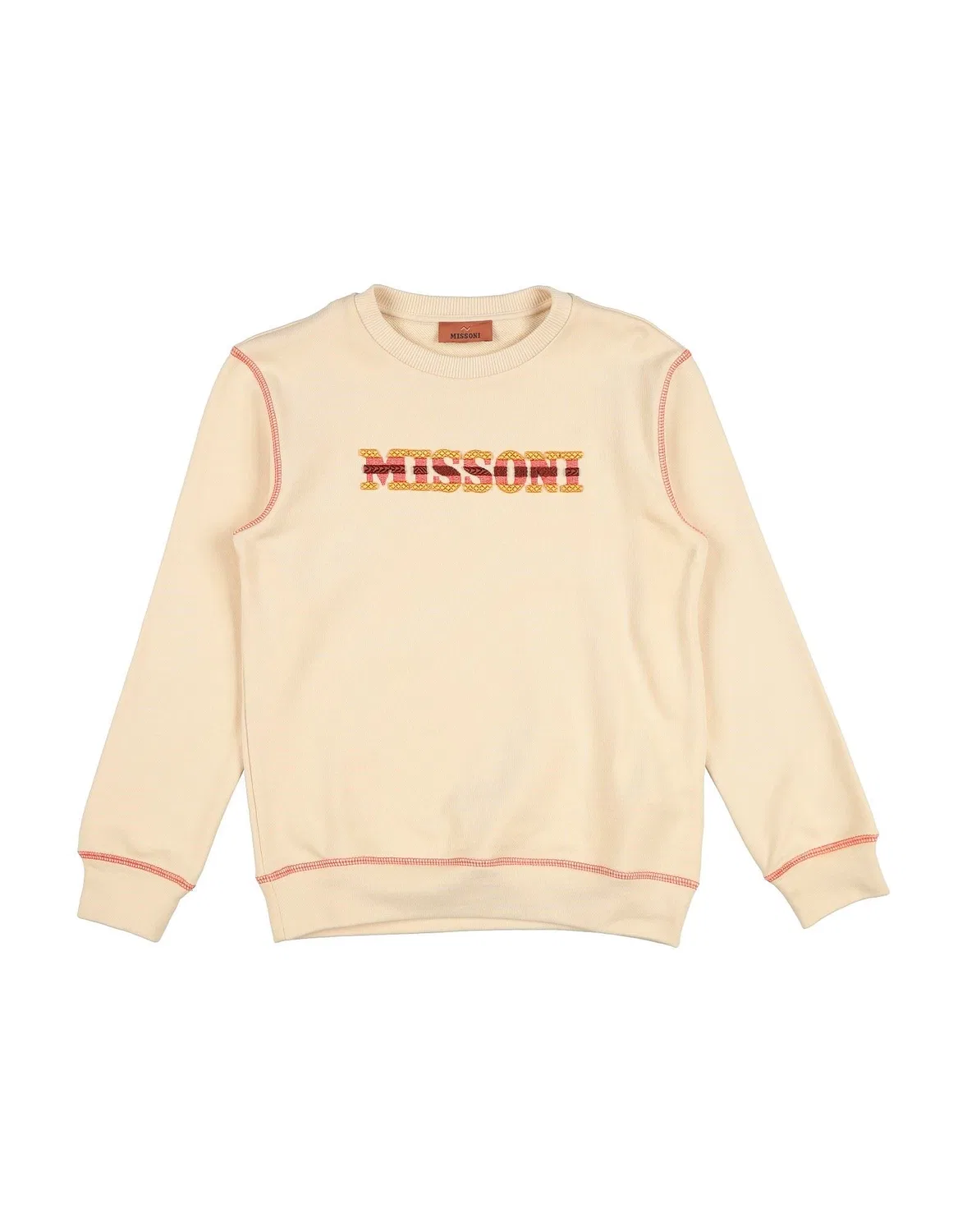 Детский свитшот для мальчиков с аппликациями Missoni, бежевый