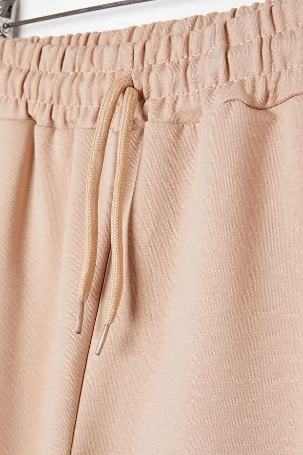Детские спортивные штаны для девочек хлопковые Cansın Mini, Nude Color — фото 4