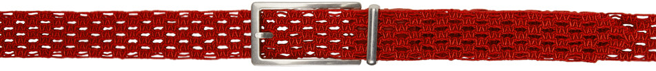 

Красный пояс макраме Bottega Veneta