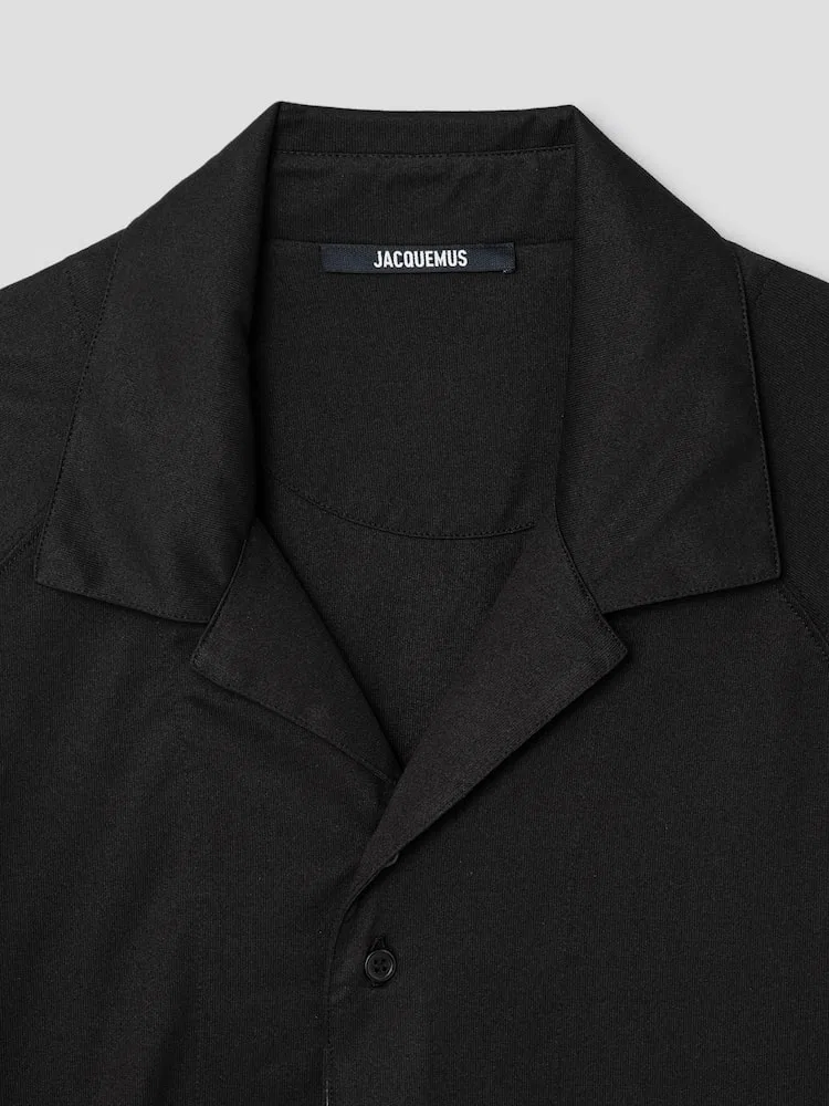 Футболка с длинным рукавом, хлопок, модель Classic, Nike JACQUEMUS, Black — фото 3