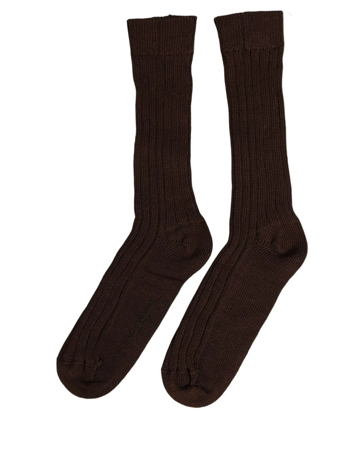 Женские носки с вертикальной вязкой Over The Calf Dolce & Gabbana, Dark Brown — фото 3