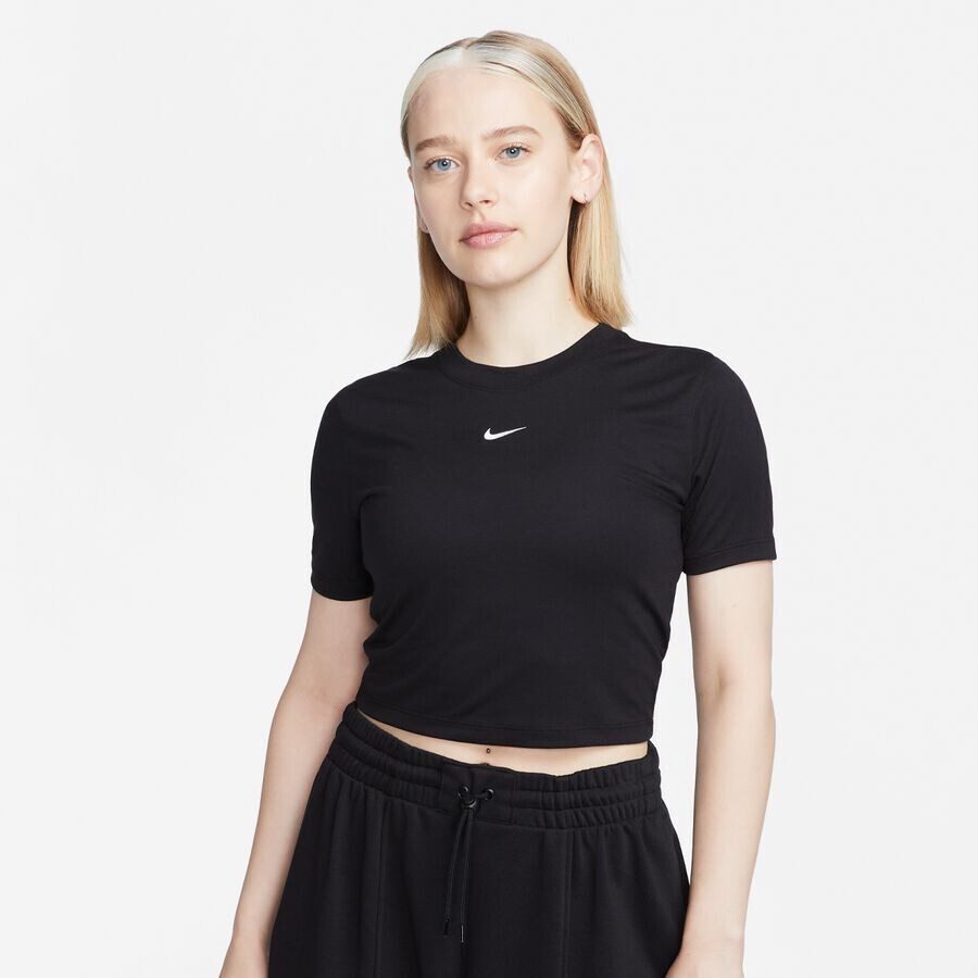

Узкая укороченная футболка Sportswear Essential NIKE, цвет Black