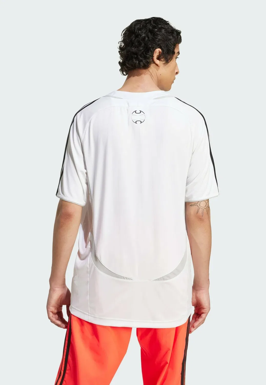 Футболка Teamgeist - футболка с принтом Adidas Originals, White Black — фото 2