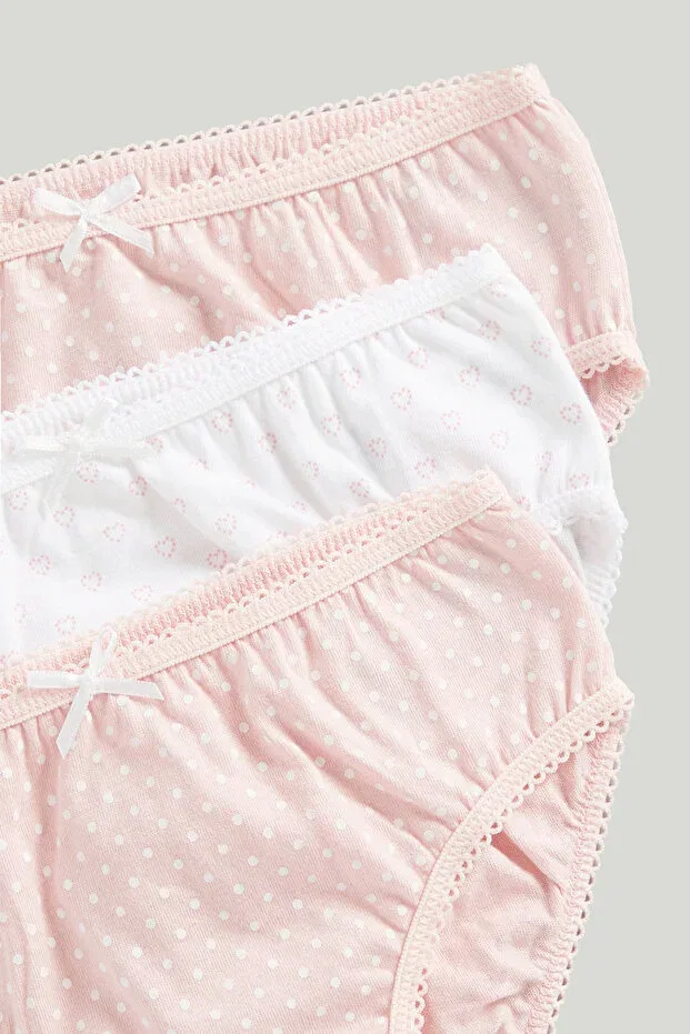 Детский комплект трусиков для девочек 5-предметный 5-Piece Mothercare, Pink — фото 2