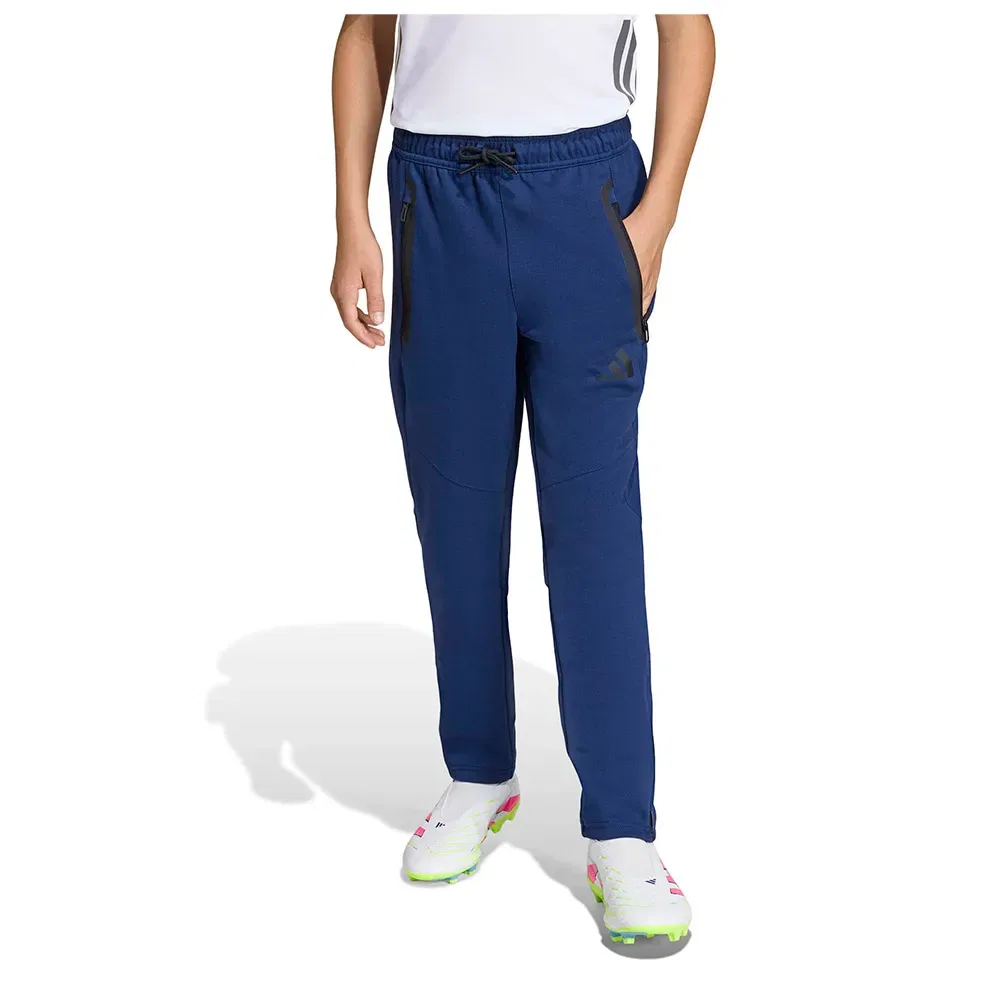Детские спортивные брюки с молнией по низу Tiro Travel Sweat Adidas, Blue