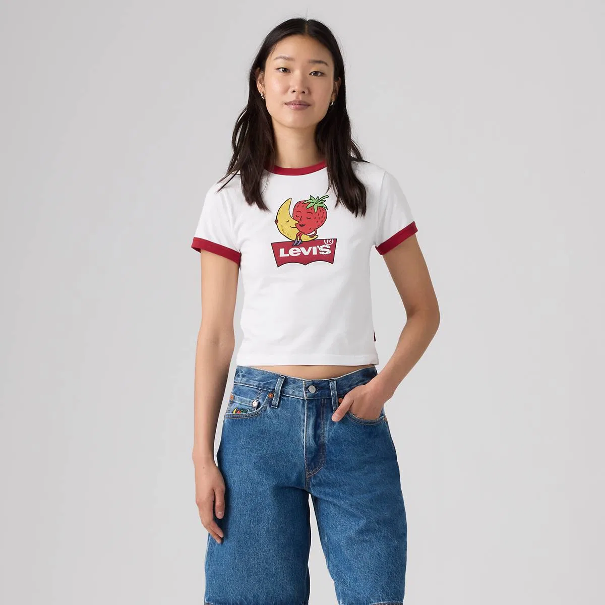 Детская футболка Levi'S x Sky High Farm Goods с контрастной отделкой, Multi-Color — фото 4