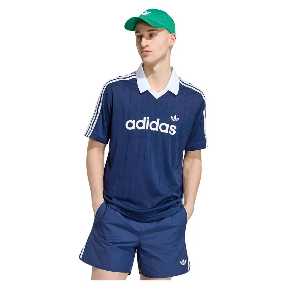 Мужская футболка с V-образным вырезом Drop Needle Jersey Adidas Originals, Blue