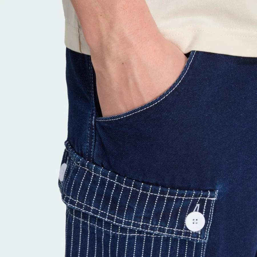 Штаны карго свободного кроя Wabash Loose Kargo Pantolon adidas, Синий — фото 4