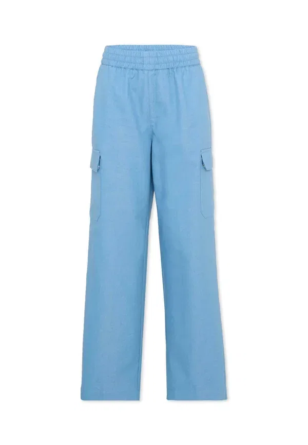 Брюки джинсовые cargo trousers Tru Trussardi Junior Light Blue, светло-голубой