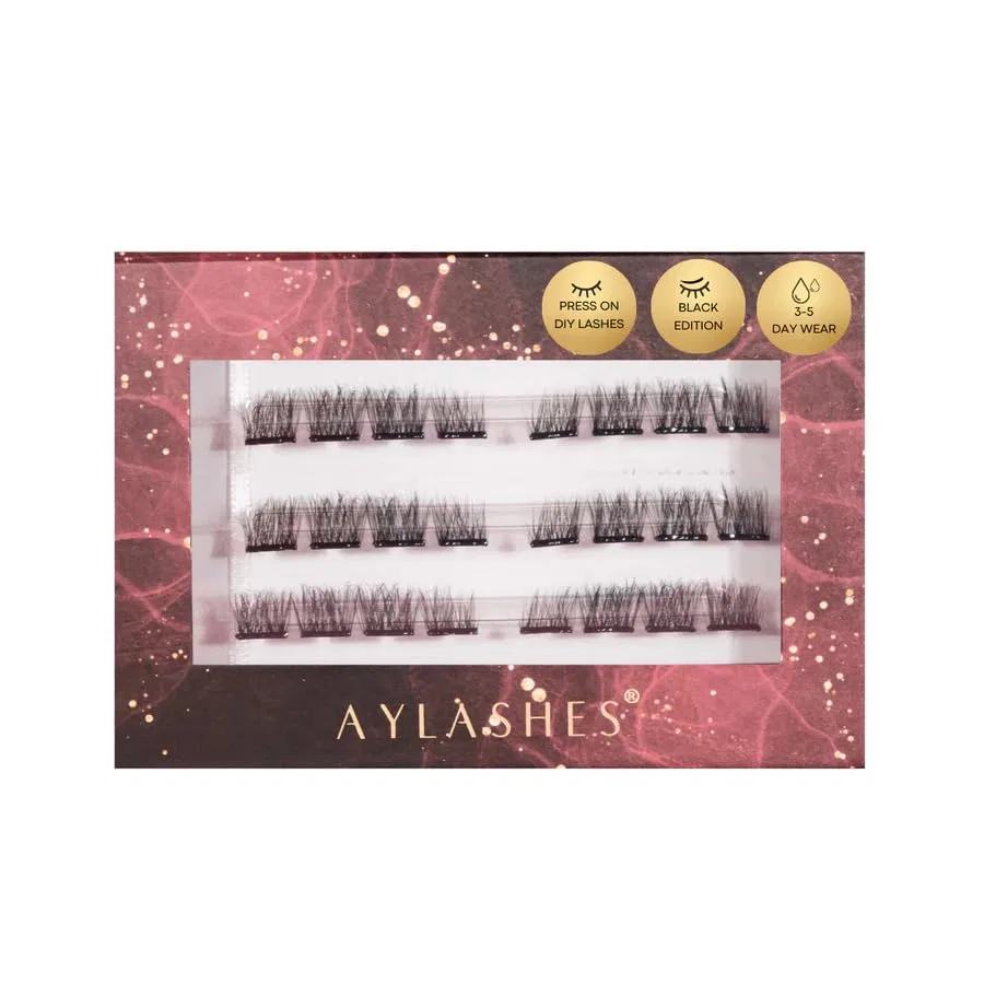 DIY Press On Eyelash Extensions Aylashes, 3 пары, Effortless