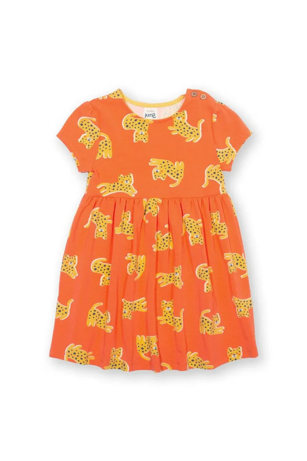 Детское платье с леопардовым принтом Little leopard Kite, Orange
