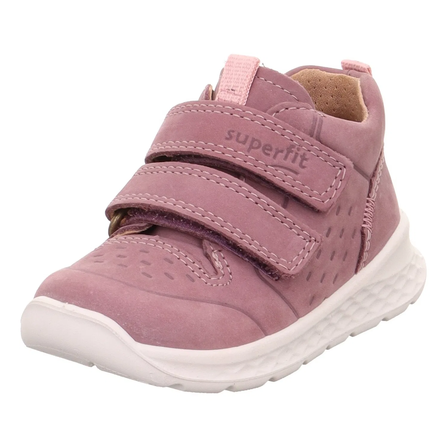 Детские кожаные полувысокие кеды Superfit, Lilac