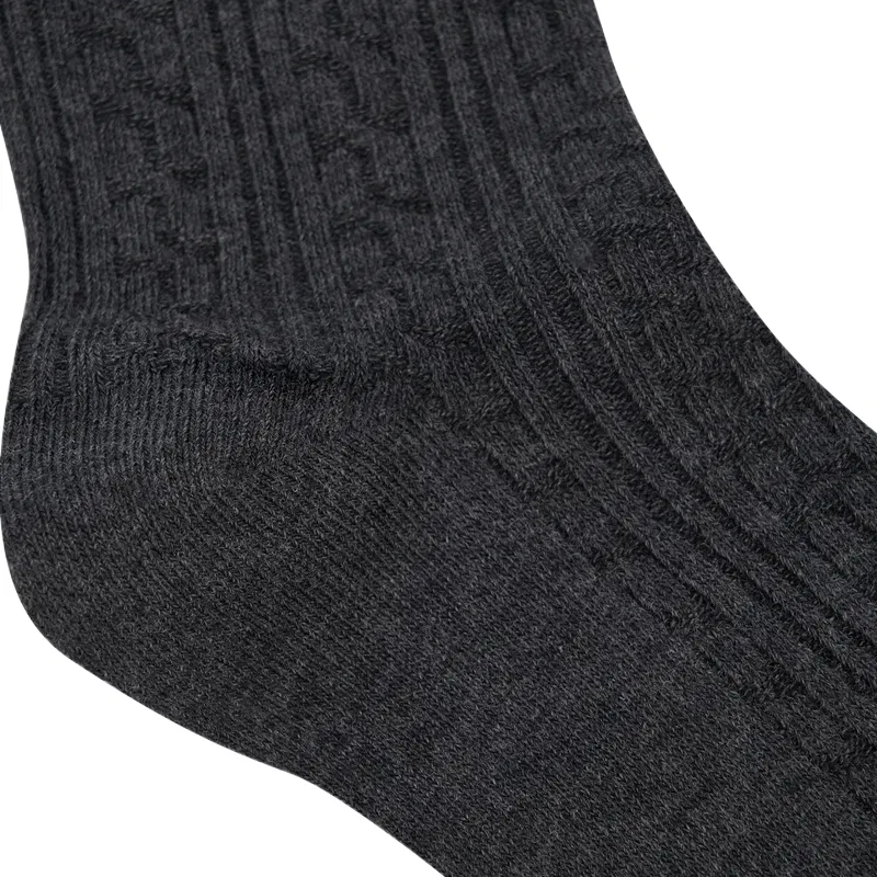 Женские носки с длинным голенищем Calvin Klein, Graphite Gray — фото 4