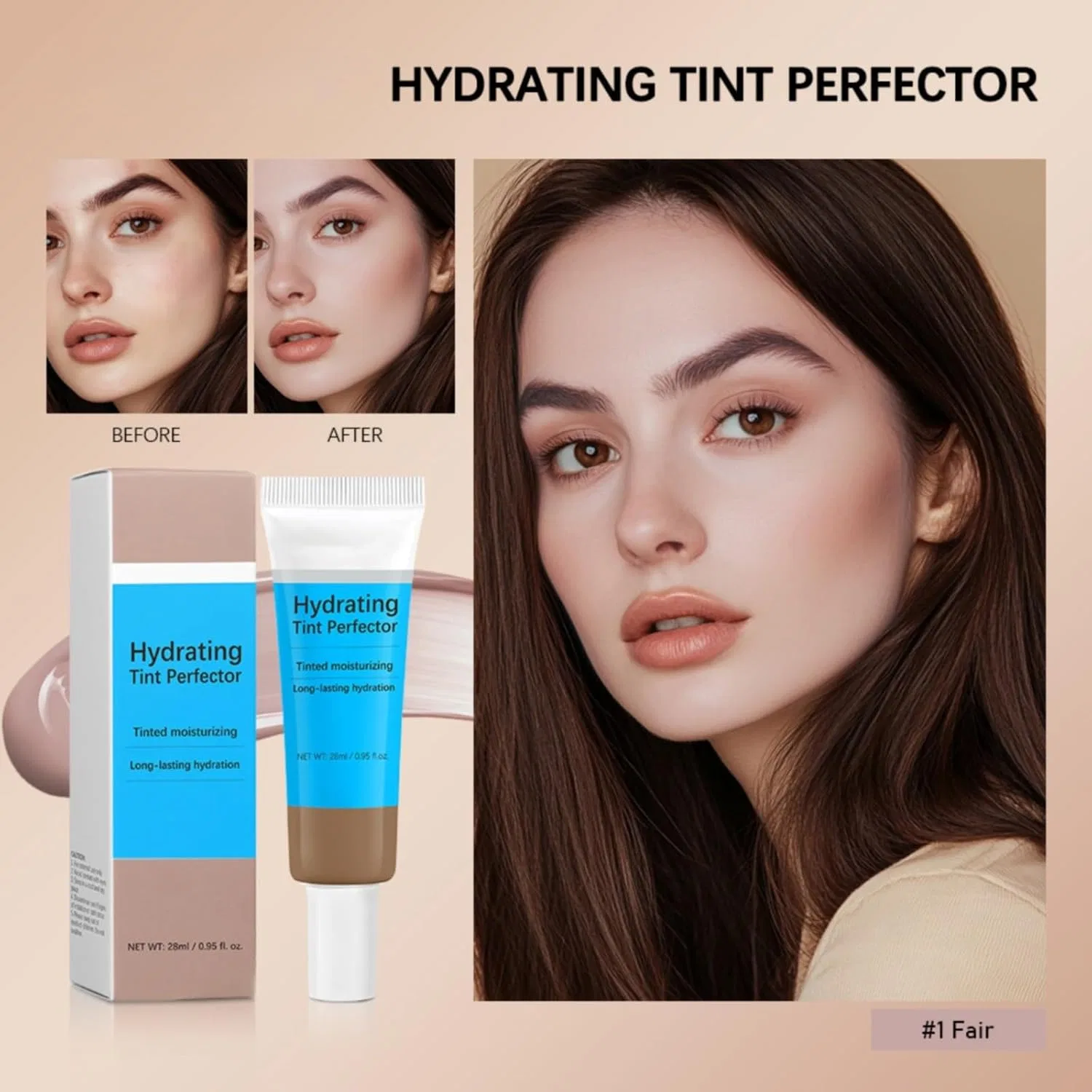 Тинт-увлажняющий крем HydraLuminous Skin Tint, FGUUTYM, 50 г, C — фото 2