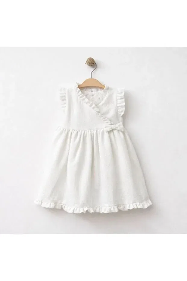 Детское платье для девочек без рукавов Baby Corner, White