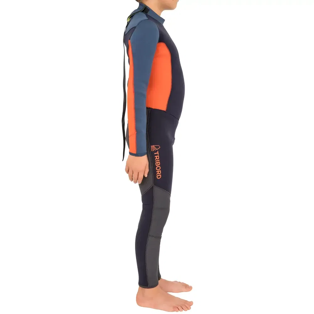 Детский комбинезон с принтом Blue Black/Vermilion/Turkish Blue DECATHLON — фото 3