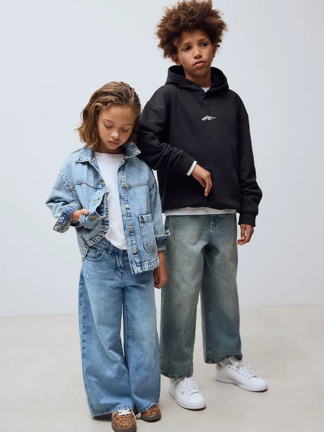 Джинсы широкие Denim Extra Wide Leg Jeans Next, деним — фото 3