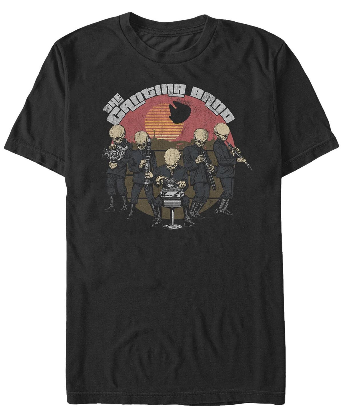 

Мужская футболка с круглым вырезом и короткими рукавами cantina band Fifth Sun, черный