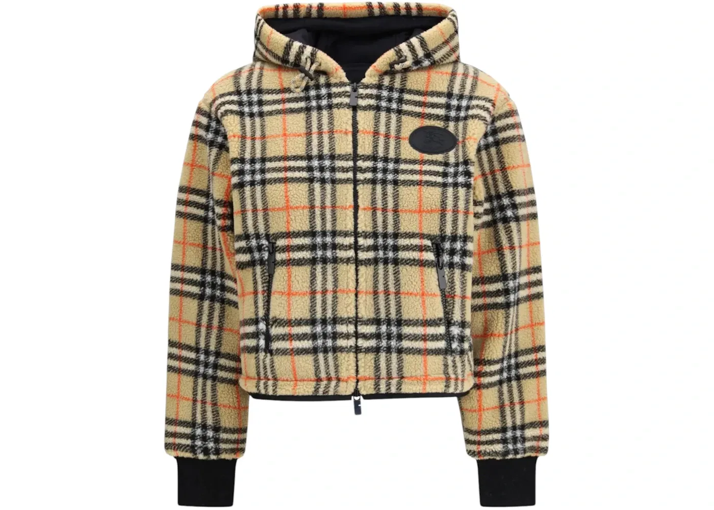 Женская куртка с клетчатым принтом Burberry, Sand Ip Check