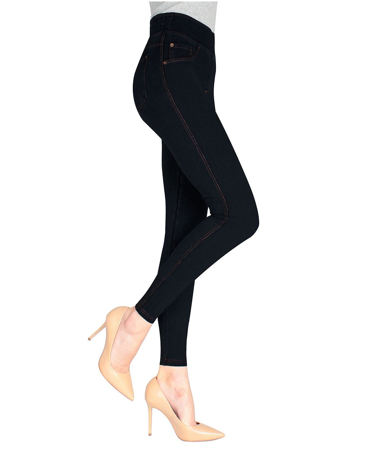 

Женские джинсовые леггинсы denim shaper jean MeMoi, черный