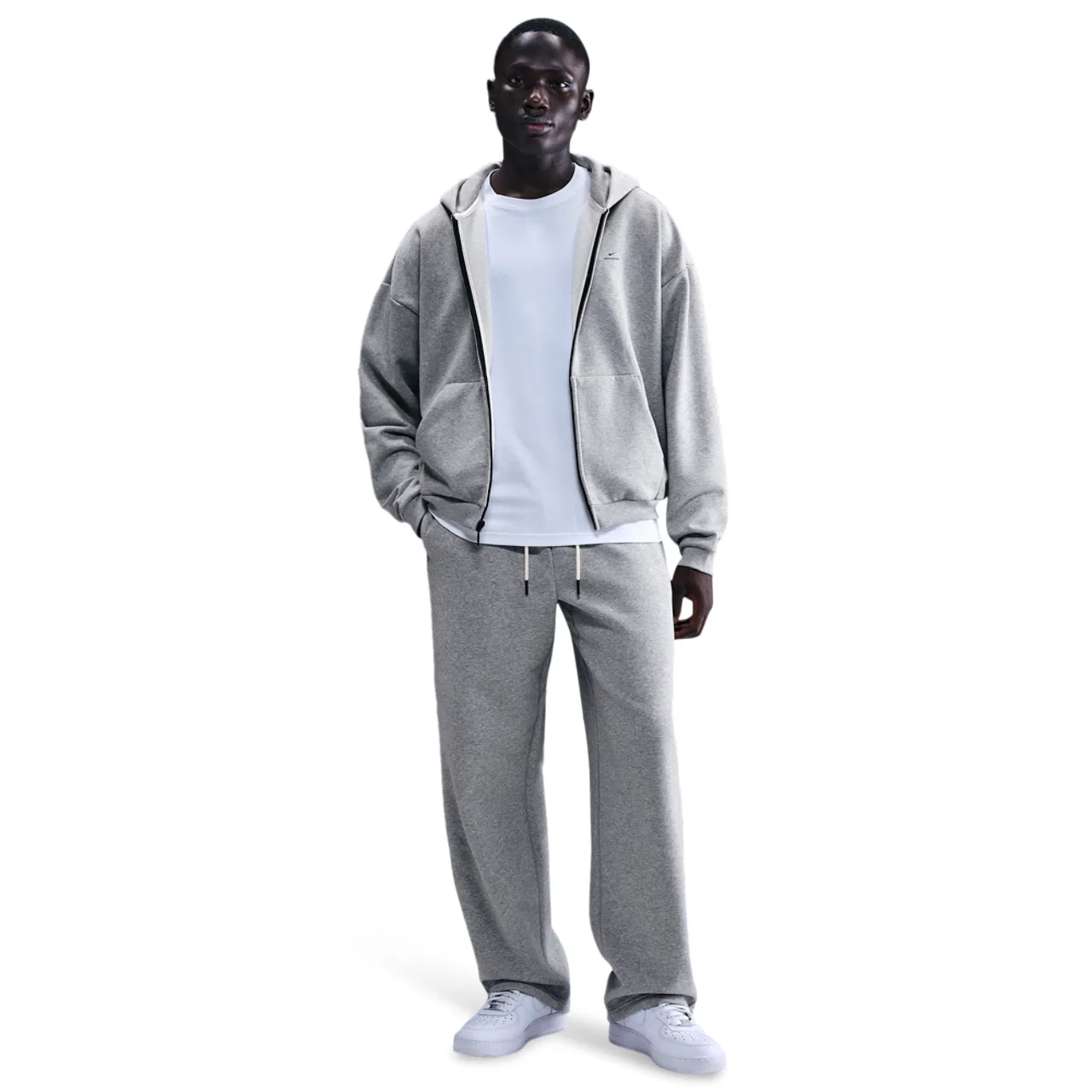 Мужские брюки Tech Fleece SI Nike, цвет Dk Grey Heather/Black — фото 3