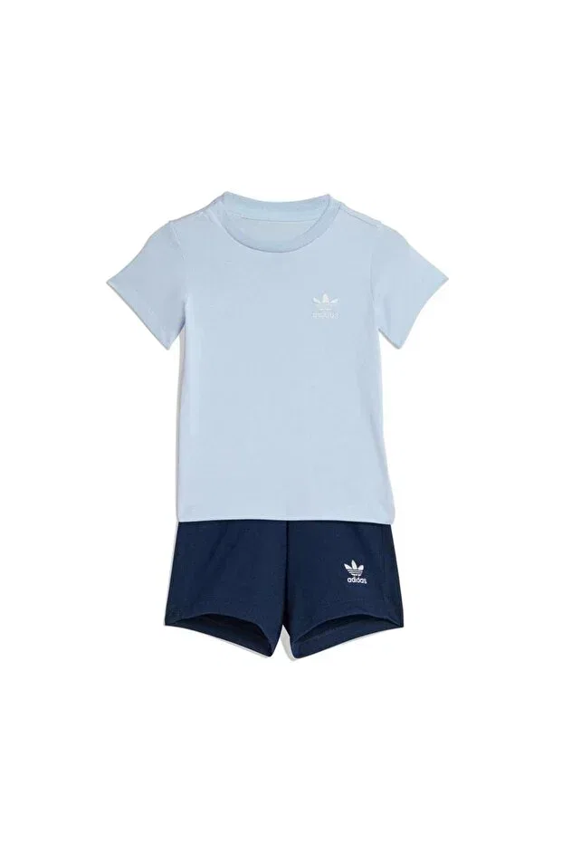 Детский спортивный костюм с коротким рукавом Adidas, Blue