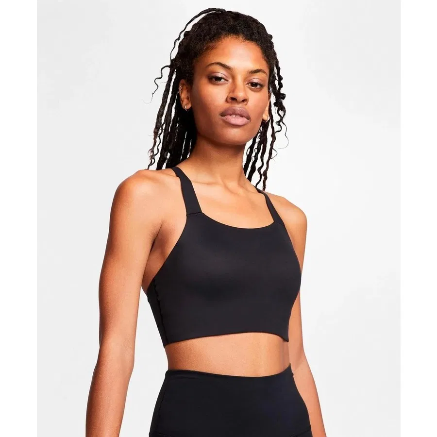 Спортивный бюстгальтер Swoosh Luxe Nike, Черный