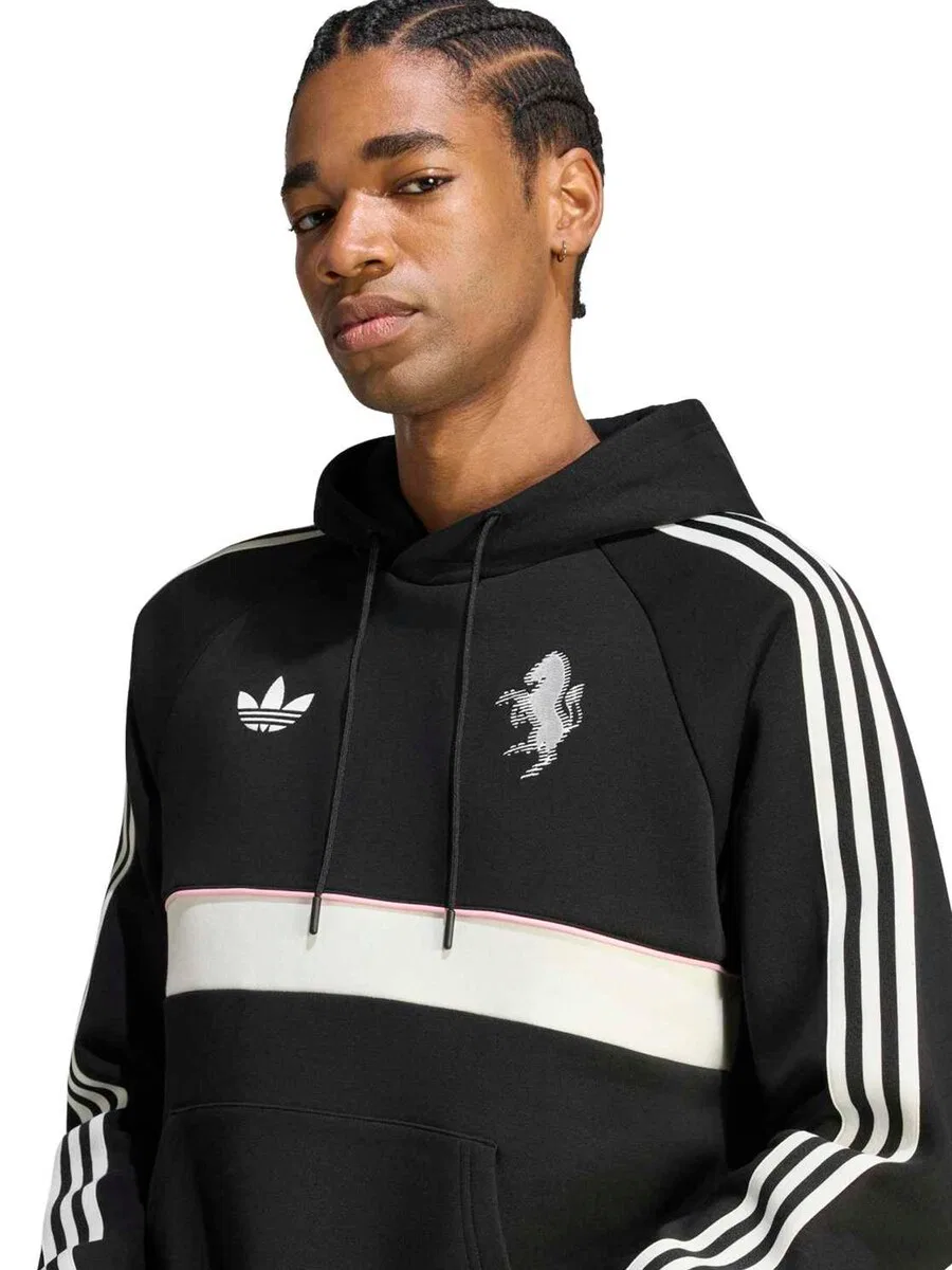 Спортивная толстовка ADIDAS PERFORMANCE 'JUVE' черного цвета — фото 3
