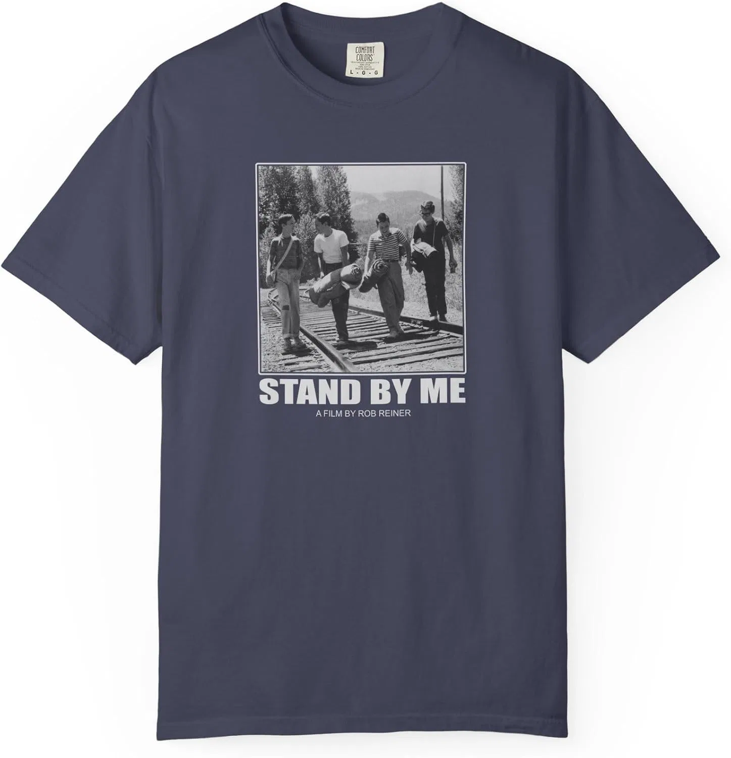 Футболка с принтом Stand By Me, Comfort Colors 1717, Denim